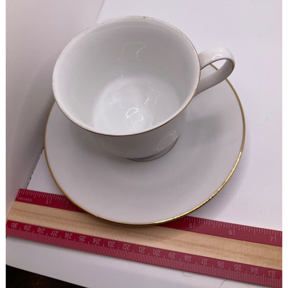 Vintage Sango Savory 3724 Tea Cup and Saucer - Made in Japan, Gold Trim - Picture 2 of 5